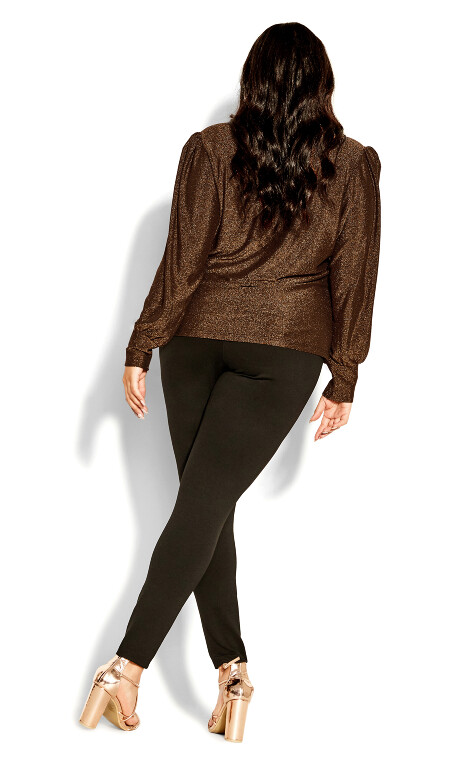 Blusa resplandeciente  y brillante