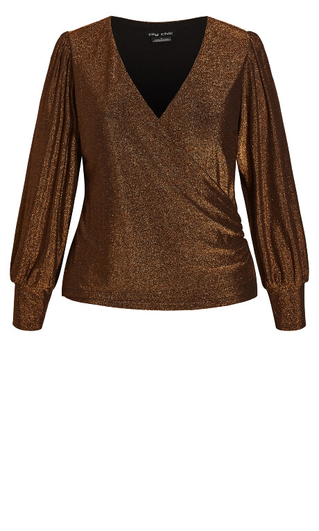 Blusa resplandeciente  y brillante