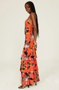 Vestido maxi escalonado Amaya