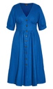 Vestido con botones de carey Sunset