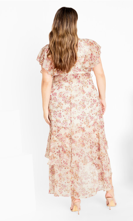 Vestido maxi en capas Pretty Meadow