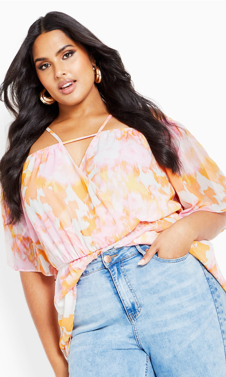 Blusa con hombros descubiertos Adelina