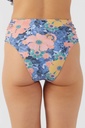 Bikini floral de cintura alta