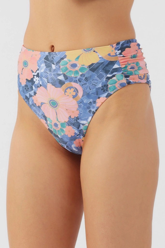 Bikini floral de cintura alta