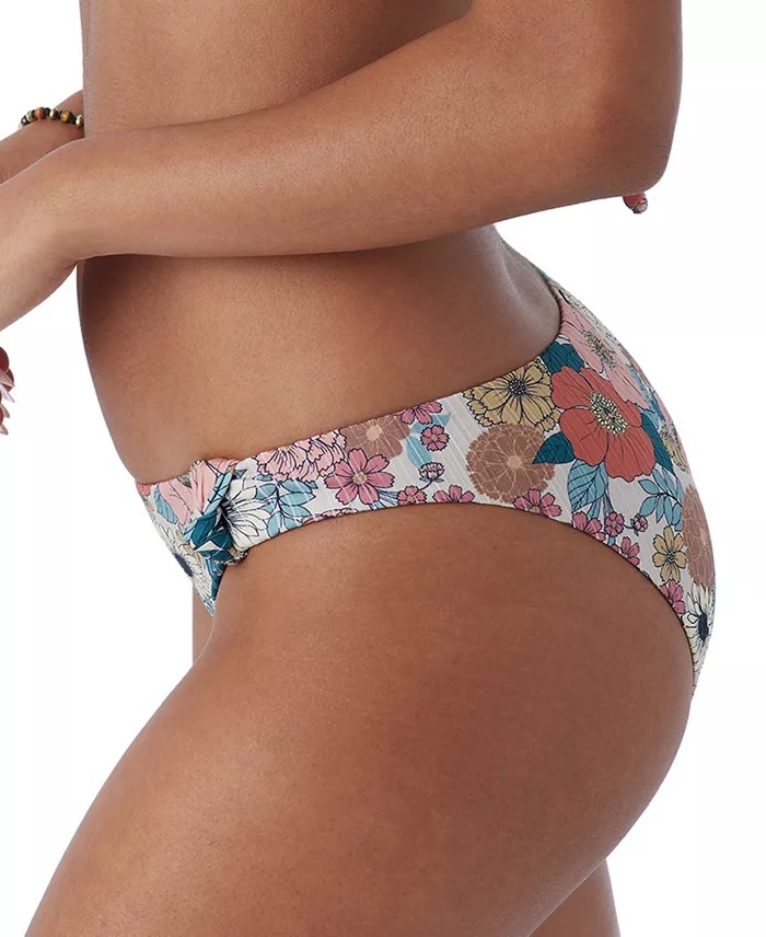 Bikini floral de cintura alta