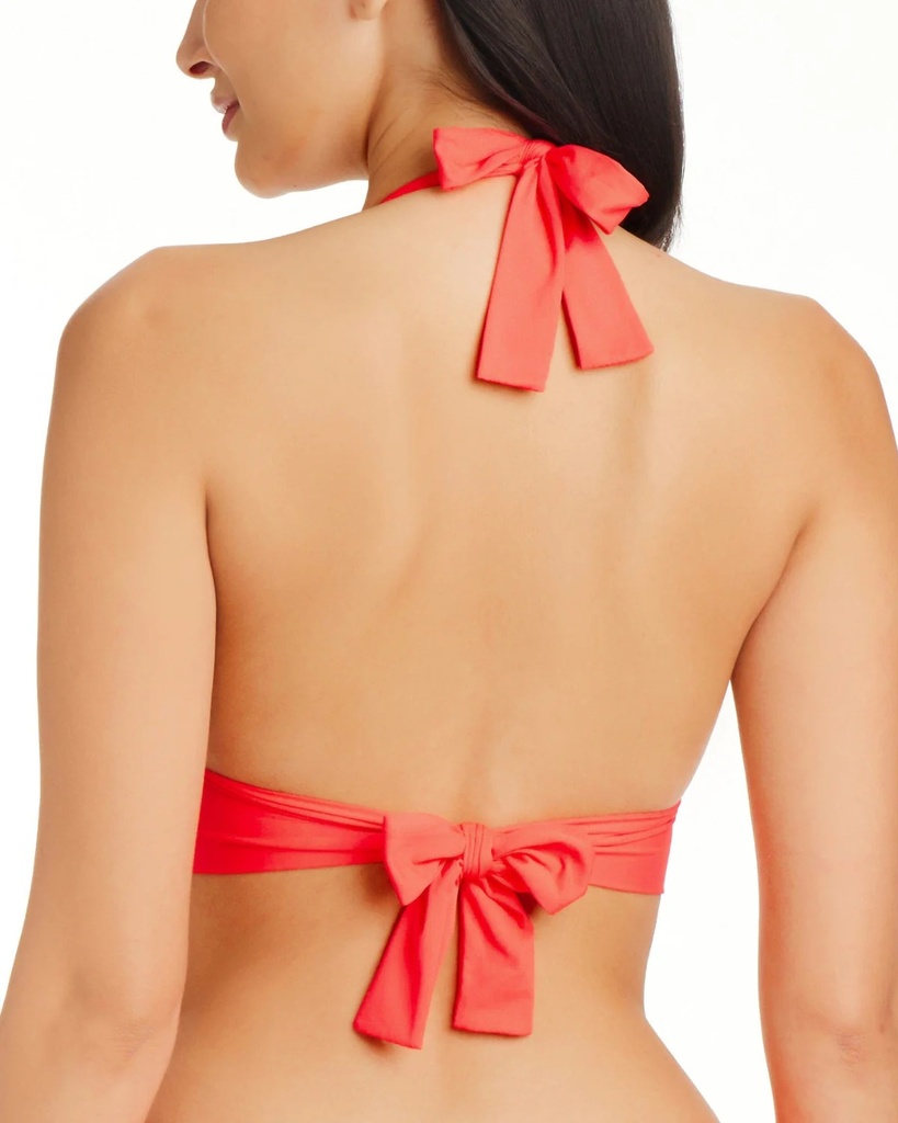 Top de bikini con aros y copa D