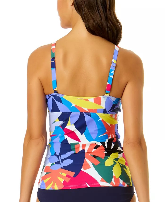 Top de baño tankini tropical