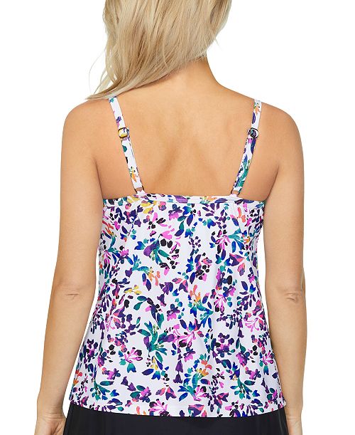 Top tankini con cuello en V Tiletale