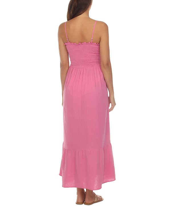 Vestido con corpiño elástico de algodón