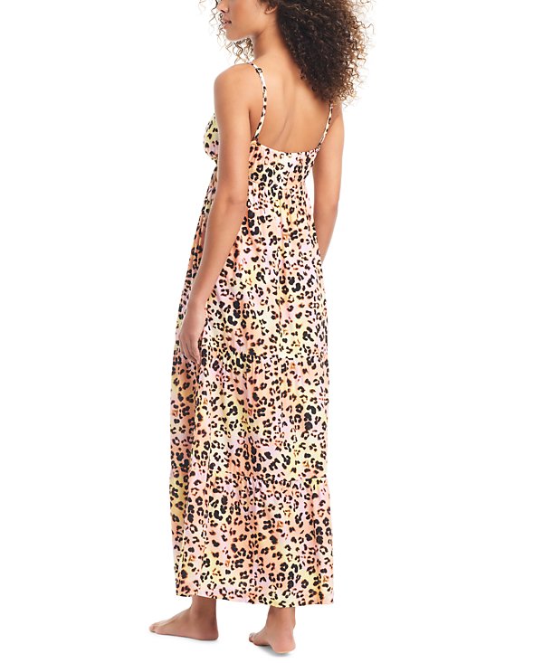 Vestido largo playero con Animal print