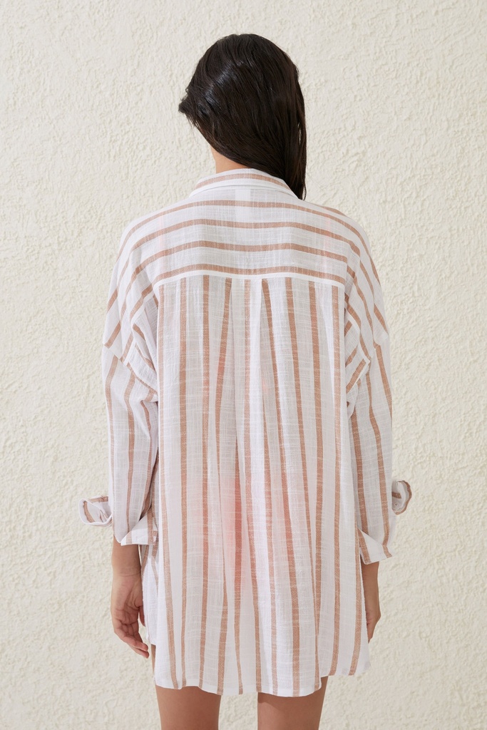 Camisera playera a rayas