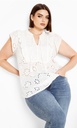 Blusa con mangas abullonadas Linny