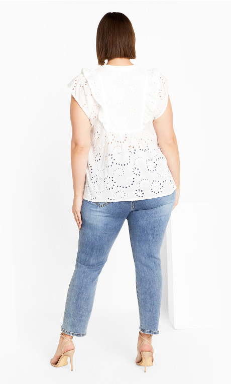 Blusa con mangas abullonadas Linny