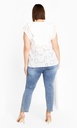 Blusa con mangas abullonadas Linny
