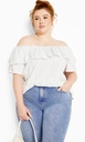 Blusa con mangas abullonadas Linny