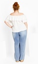 Blusa con mangas abullonadas Linny