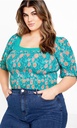 Blusa con mangas abullonadas Linny