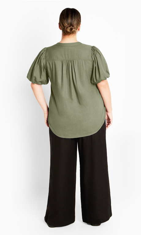 Blusa con mangas abullonadas Linny