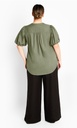 Blusa con mangas abullonadas Linny