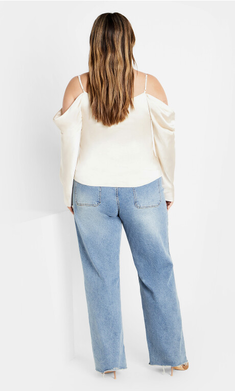 Blusa con mangas abullonadas Linny