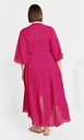 Vestido cruzado con volantes Kira
