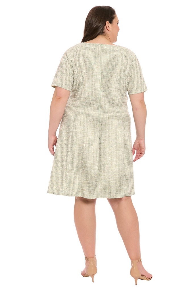 Vestido con bolsillos de bouclé Hanna