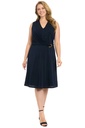 Vestido con cuello en v Twist Cecilia 