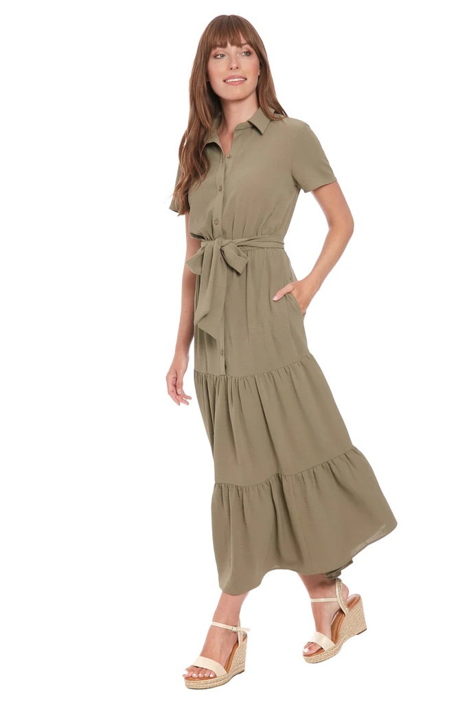 Vestido con manga corta