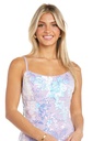 Vestido de satén con escote halter