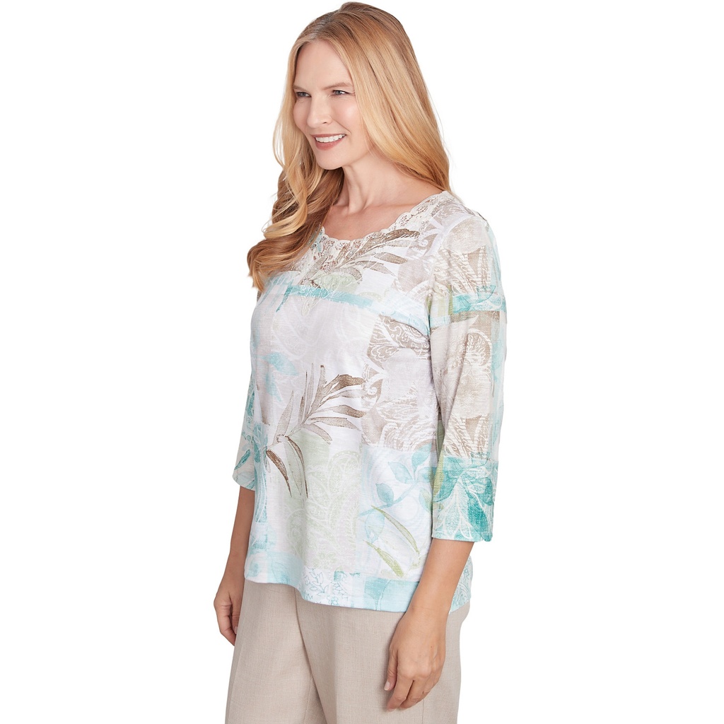 Blusa bordada con flores bohemias