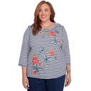 Blusa bordada con flores bohemias