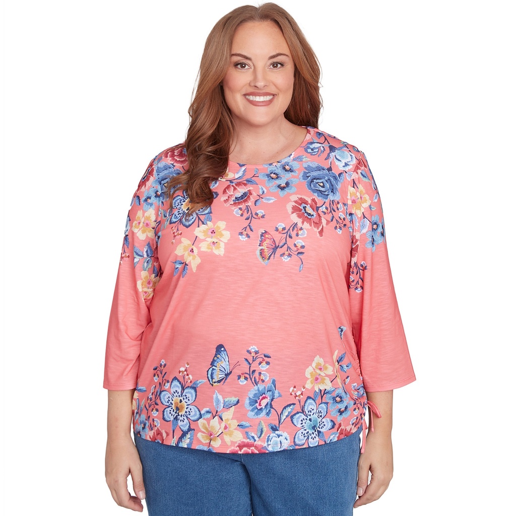 Blusa bordada con flores bohemias