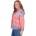 Blusa con bordado floral