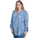 Blusa bordada con flores bohemias