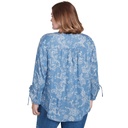 Blusa bordada con flores bohemias