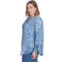 Blusa con bordado floral