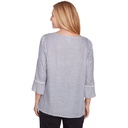 Blusa bordada con flores bohemias