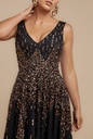 Vestido formal con lentejuelas Sunray