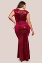 Vestido con escote de cuello vuelto