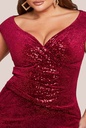 Vestido con escote de cuello vuelto