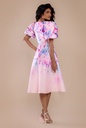 Vestido floral de escote cuadrado