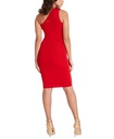 Vestido acanalado con roseta