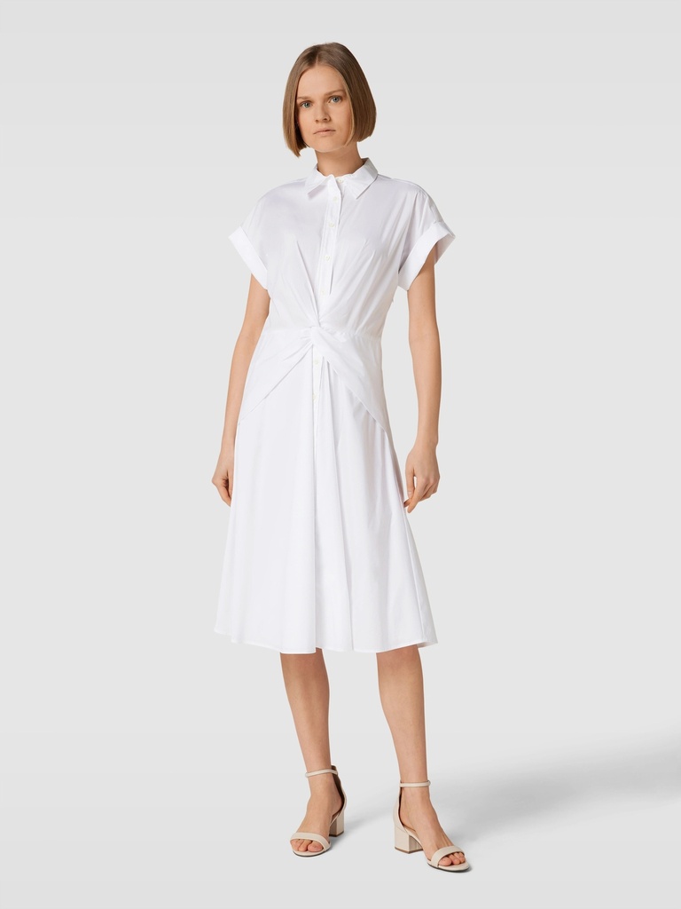 Vestido camisero con manga corta