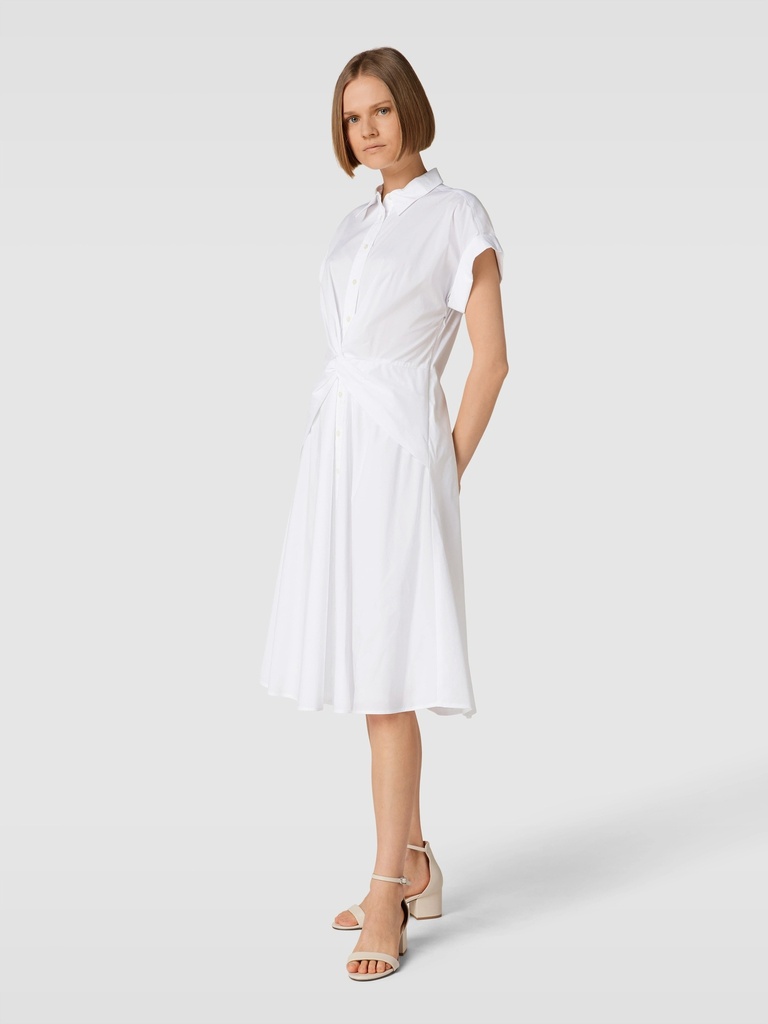 Vestido camisero con manga corta