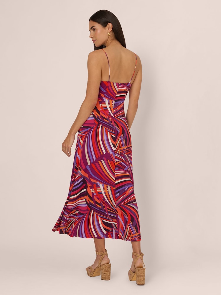 Vestido Maxi con estampado retro