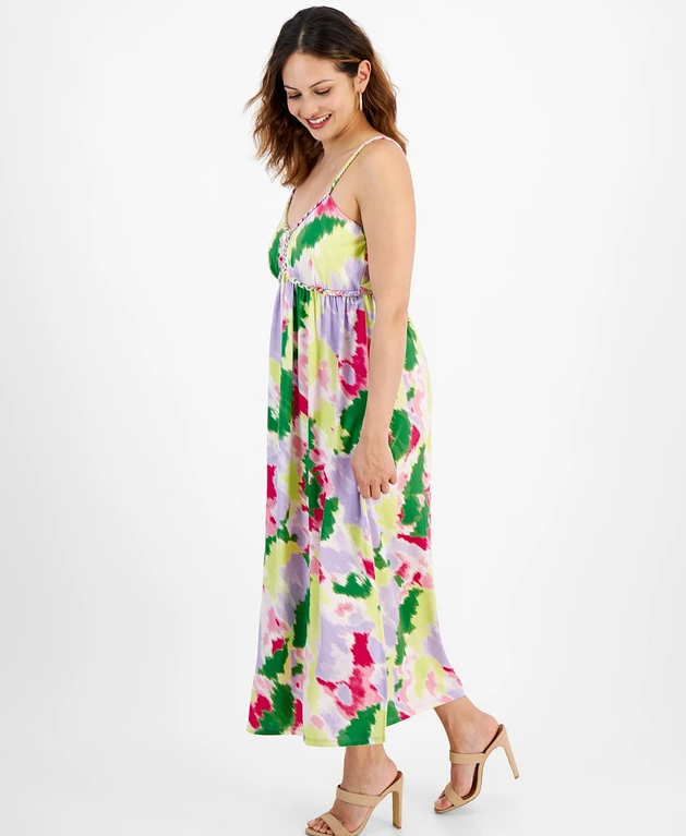 Vestido mini de mezclilla Ecru