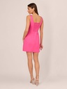 Vestido midi con ribete de cadena