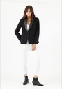 Blazer con cuello de piel sintetica
