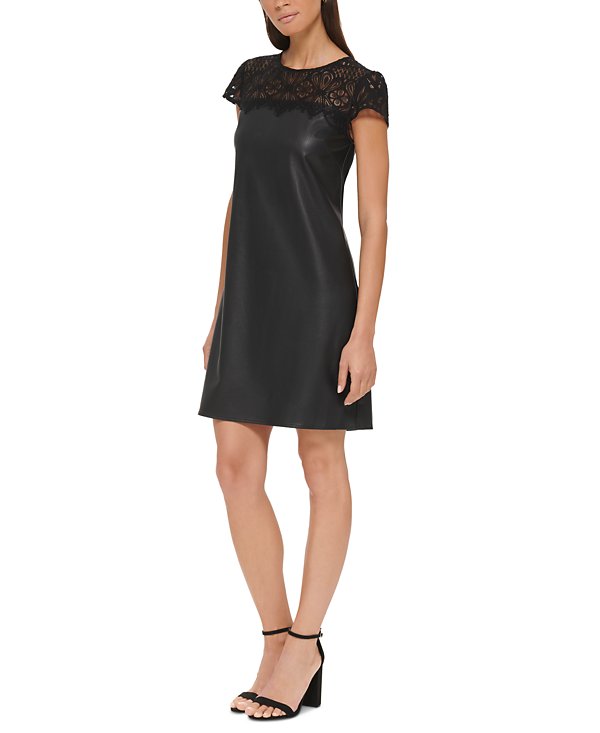 Vestido con escote de cerradura