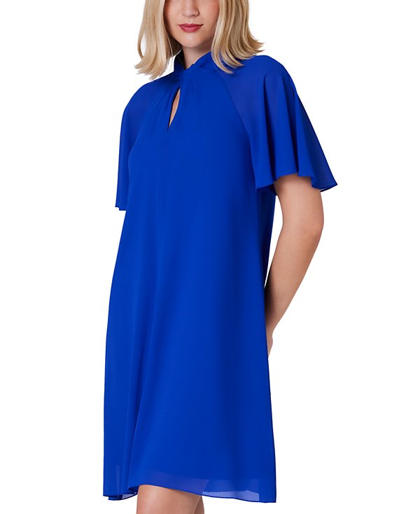 Vestido estilo A con escote de cerradura